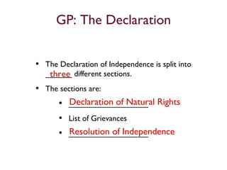 grievances of declaration of independence