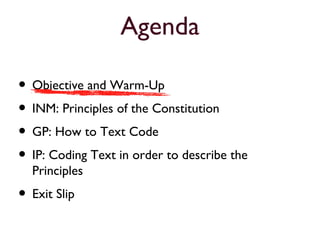Principles of the Constitution | PPT