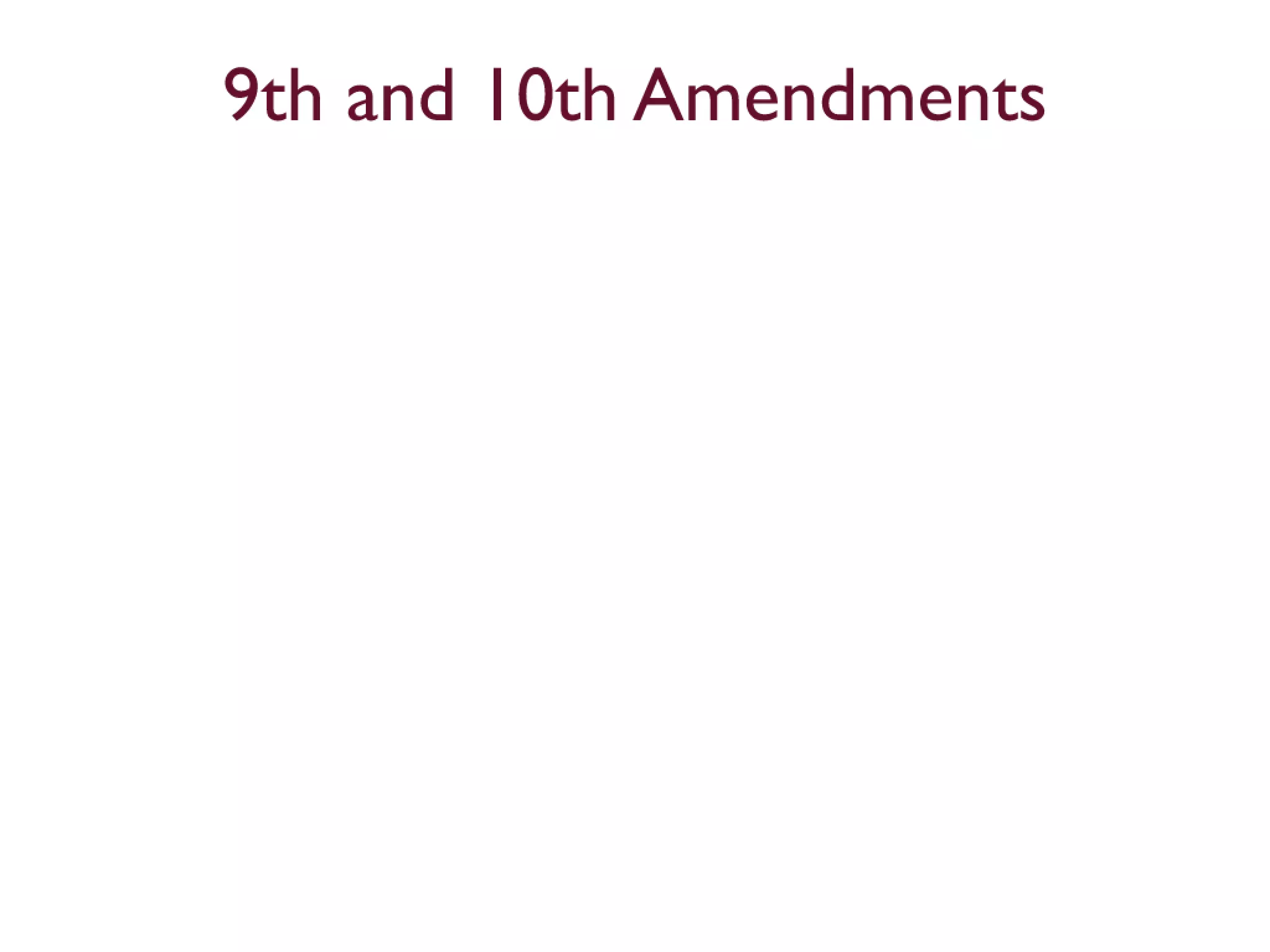 Bill of Rights, 1 thru 10 | PPT