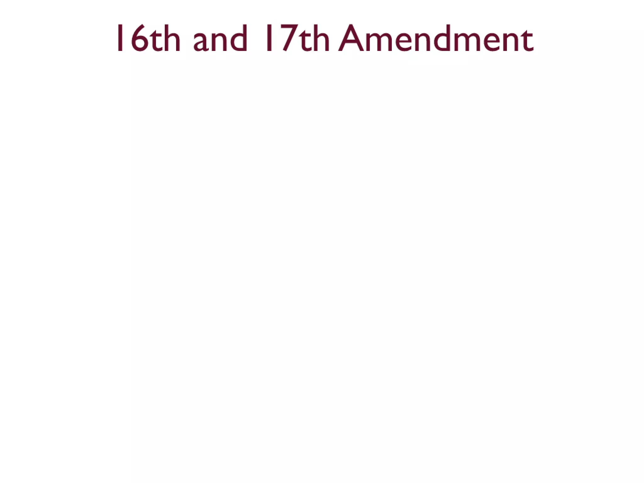 11th to 21st Amendments