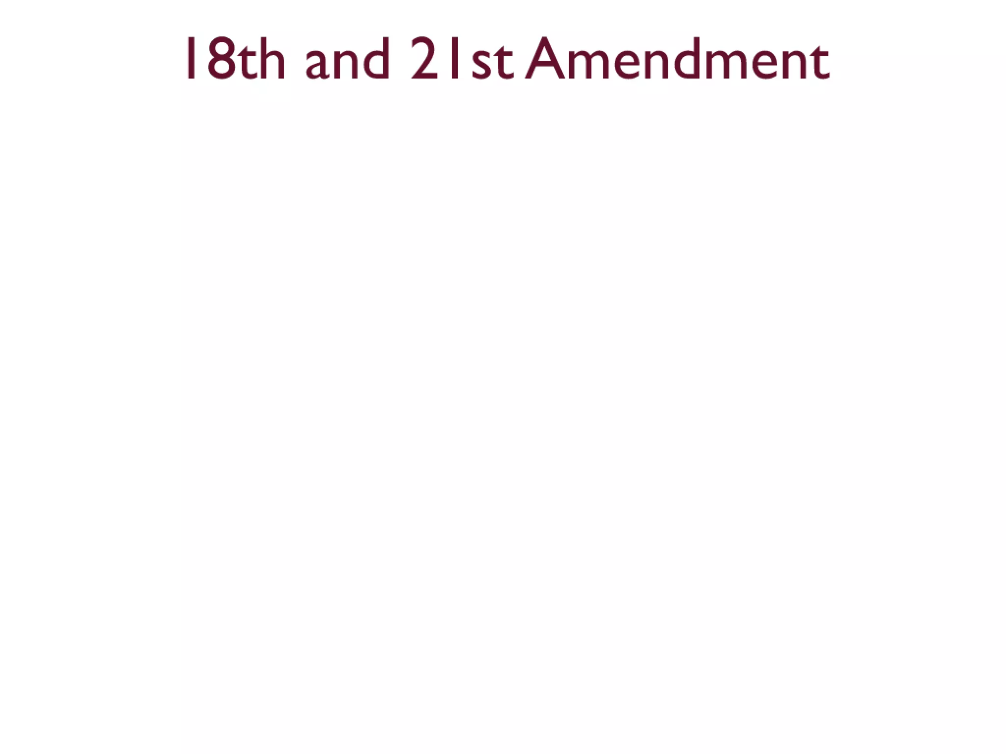 11th to 21st Amendments