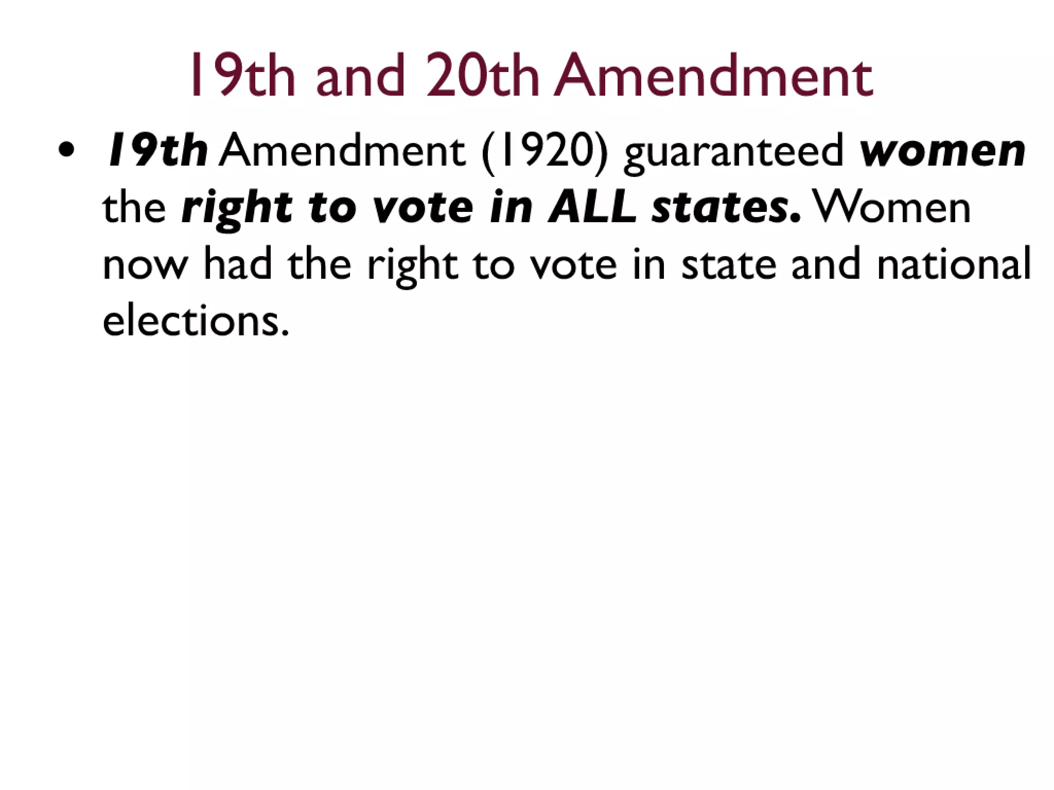 11th to 21st Amendments