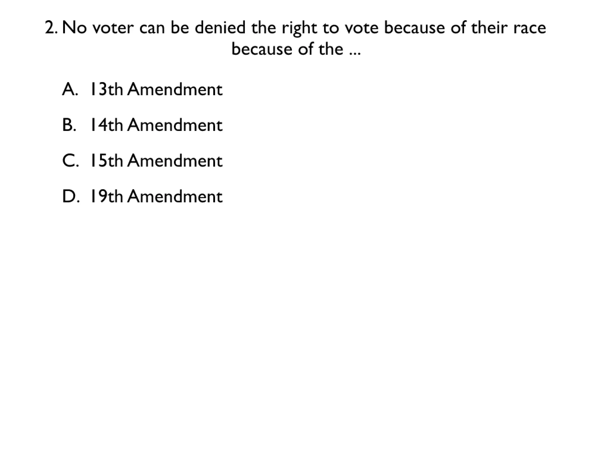 11th to 21st Amendments