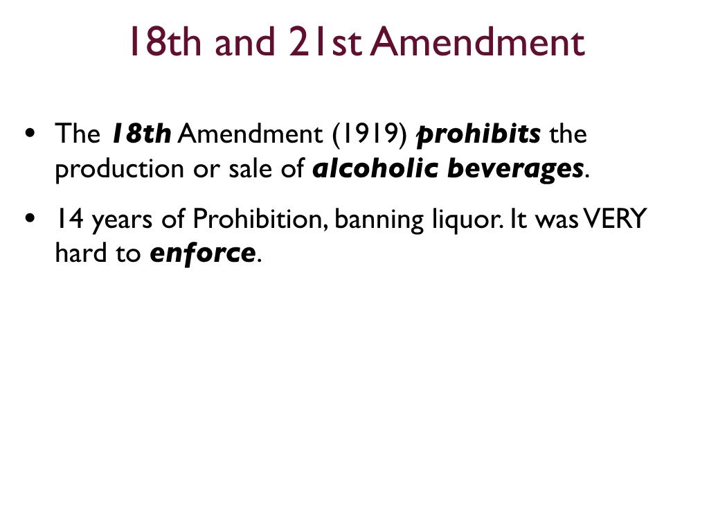 11th to 21st Amendments