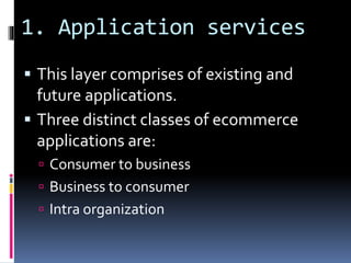 architecture framework for ecommerce | PPTX | Internet | Computing