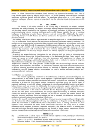 The Influence of Emotional Intelligence and Work-Life Balance on ...