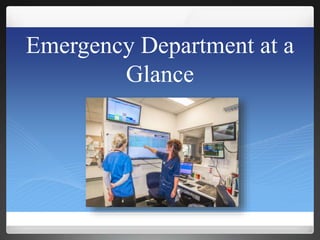 Emergency Department at a
Glance
 