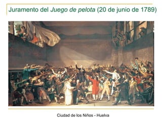 Juramento del Juego de pelota (20 de junio de 1789)

Ciudad de los Niños - Huelva

 