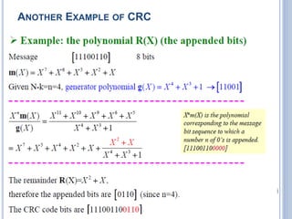 40
ANOTHER EXAMPLE OF CRC
 