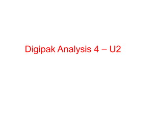 Digipak Analysis 4 – U2
 