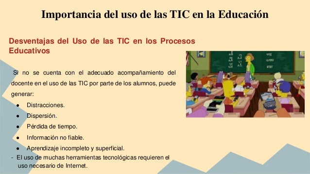 Importancia de las TIC en la educación