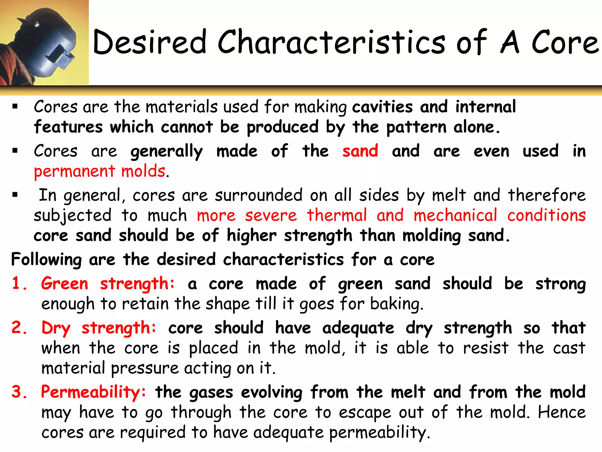 U2 p3 core, core prints and chaplets | PDF