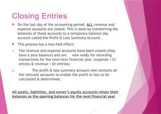 Introduction to end of year reporting for a trading GST Business | PPTX