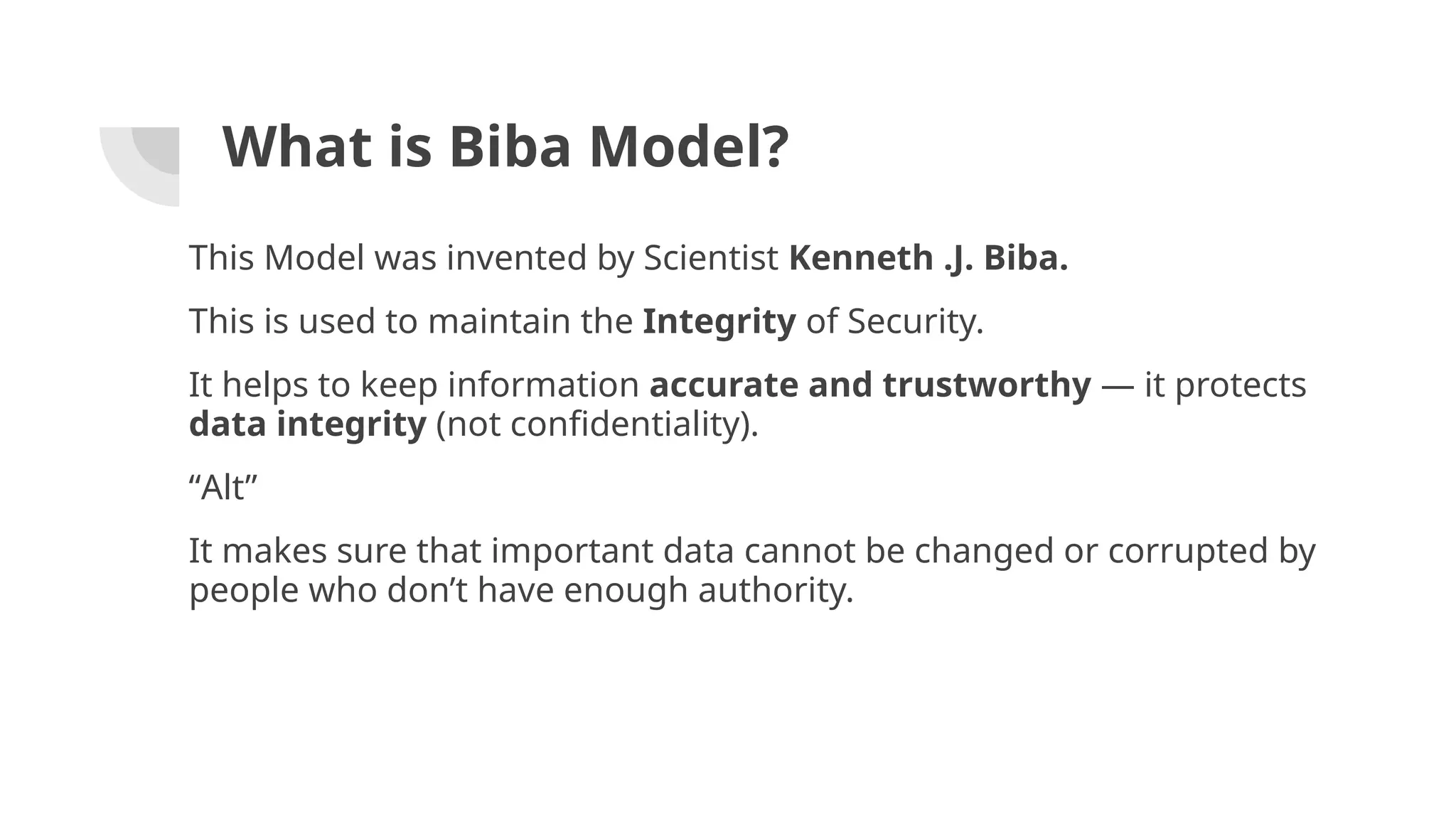 COMPUTER SECURITY MODELS - Frameworks that help organizations design ...