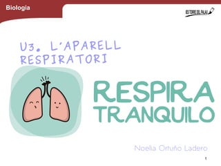 Biologia
1
U3. L’APARELL
RESPIRATORI
Noelia Ortuño Ladero
 