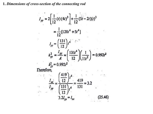 U3 design of connecting rod-(i section, big&small eng, bolt, whipping ...