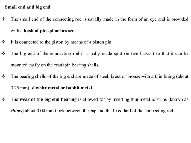 U3 design of connecting rod-(i section, big&small eng, bolt, whipping ...