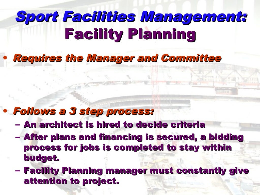 Unit 3 Sport Facility Management and Event Planning