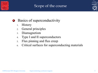 superconductivity notes for msc physics 3rd sem | PDF