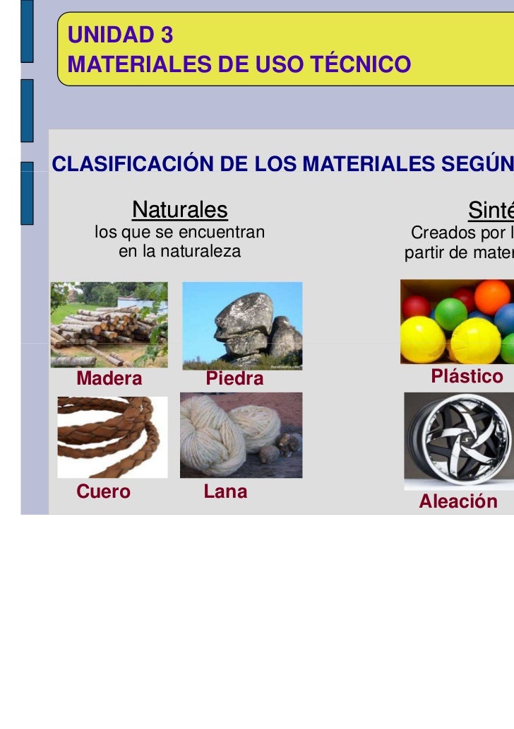 U3 materiales de uso tecnico