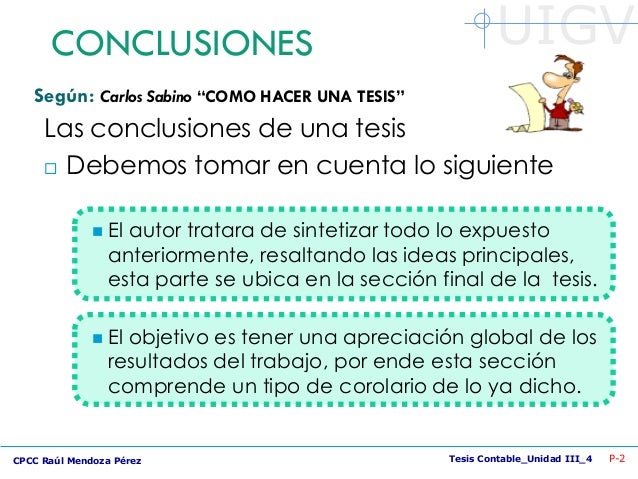 Conclusiones y