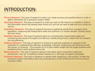 Creative Media BTEC- "Unit 3- Research Techniques" | PPTX