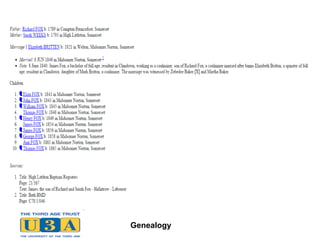 Genealogy
 