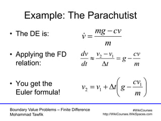 Boundary Value Problems - Finite Difference | PDF