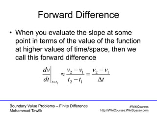 Boundary Value Problems - Finite Difference | PDF