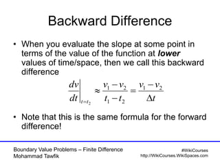Boundary Value Problems - Finite Difference | PDF