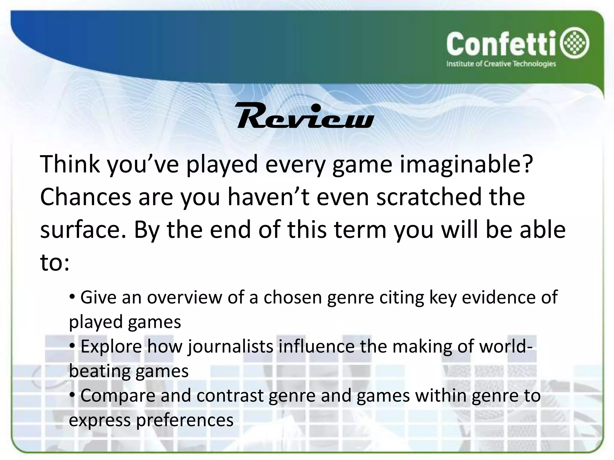  Read about and understand development blogs