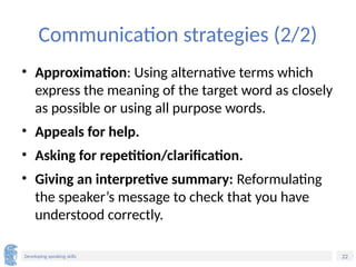 U3_Speaking Skills (PC).pptx spdhdshdsjs | PPTX
