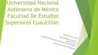 Universidad Nacional
Autónoma de México
Facultad De Estudios
Superiores Cuautitlán
 