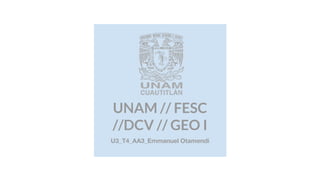 UNAM // FESC
//DCV // GEO I
U3_T4_AA3_Emmanuel Otamendi
 