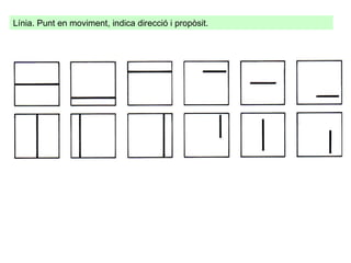 Línia. Punt en moviment, indica direcció i propòsit.  
