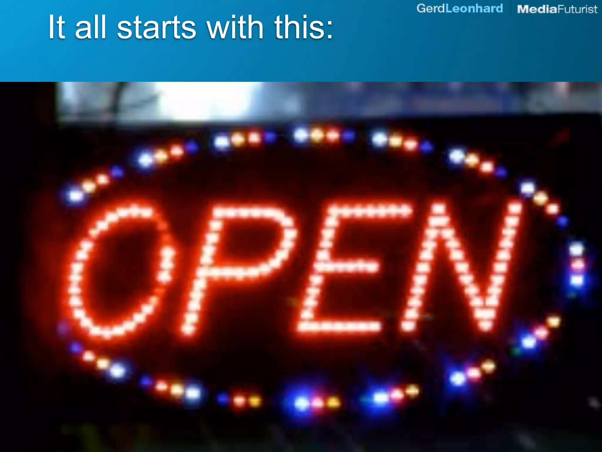 It all starts with this:
 