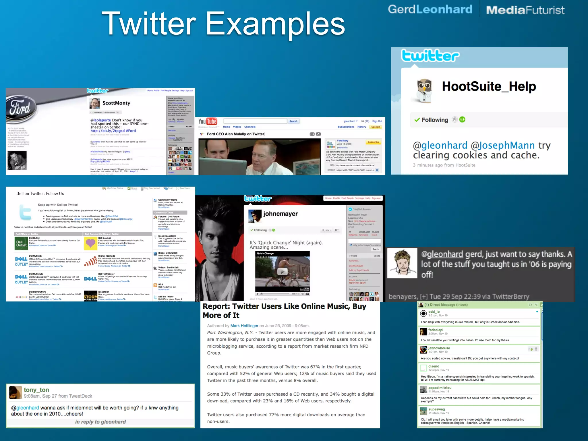 Twitter Examples
 