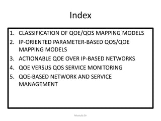 Network Design Implications Of Qos And Qoe Ppt Network Design Implications Of Qos And Qoe Ppt