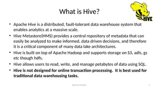 Comprehensive Overview of Apache Hive and Apache Pig in Big Data ...