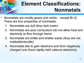 Element Classification | PPTX