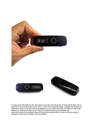 Lecteur mp3 de type clé USB de Samsung Yepp, U4 Rencontrer