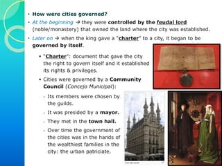 MINSTRELS (or JONGLEUR) & TROBADOURS were in
charge of entertaining people. They were story-tellers.
TROUBADOUR (“trobadores”):
they were poet-musicians. They
composed poems (romances) about
love, heroes & chivalry that were
recited as poems set to music. They
came from upper classes.
MINSTRELS (“Juglares”): they
memorized & recited poems, but
didn’t composed them. They came
from lower social classes and
their role wasn’t as refined as the
Troubadours’.
 