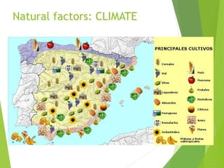 Natural factors: CLIMATE
 