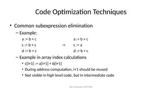 U5 Coding u5 code optimization and code generation.ppt