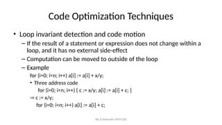 U5 Coding u5 code optimization and code generation.ppt