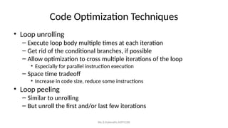 u5 code optimization and code generation.ppt