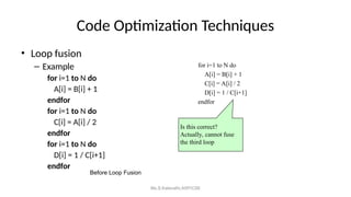 U5 Coding u5 code optimization and code generation.ppt