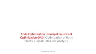 U5 Coding u5 code optimization and code generation.ppt