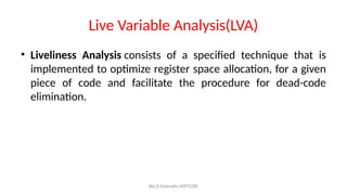 U5 Coding u5 code optimization and code generation.ppt