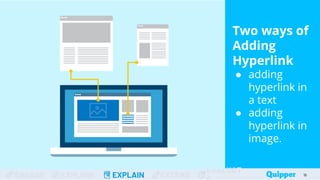 Explain Hyperlink EMPOWERMENT TECH. UNIT 5 - LESSON 4 FROM QUIPPER | PPTX
